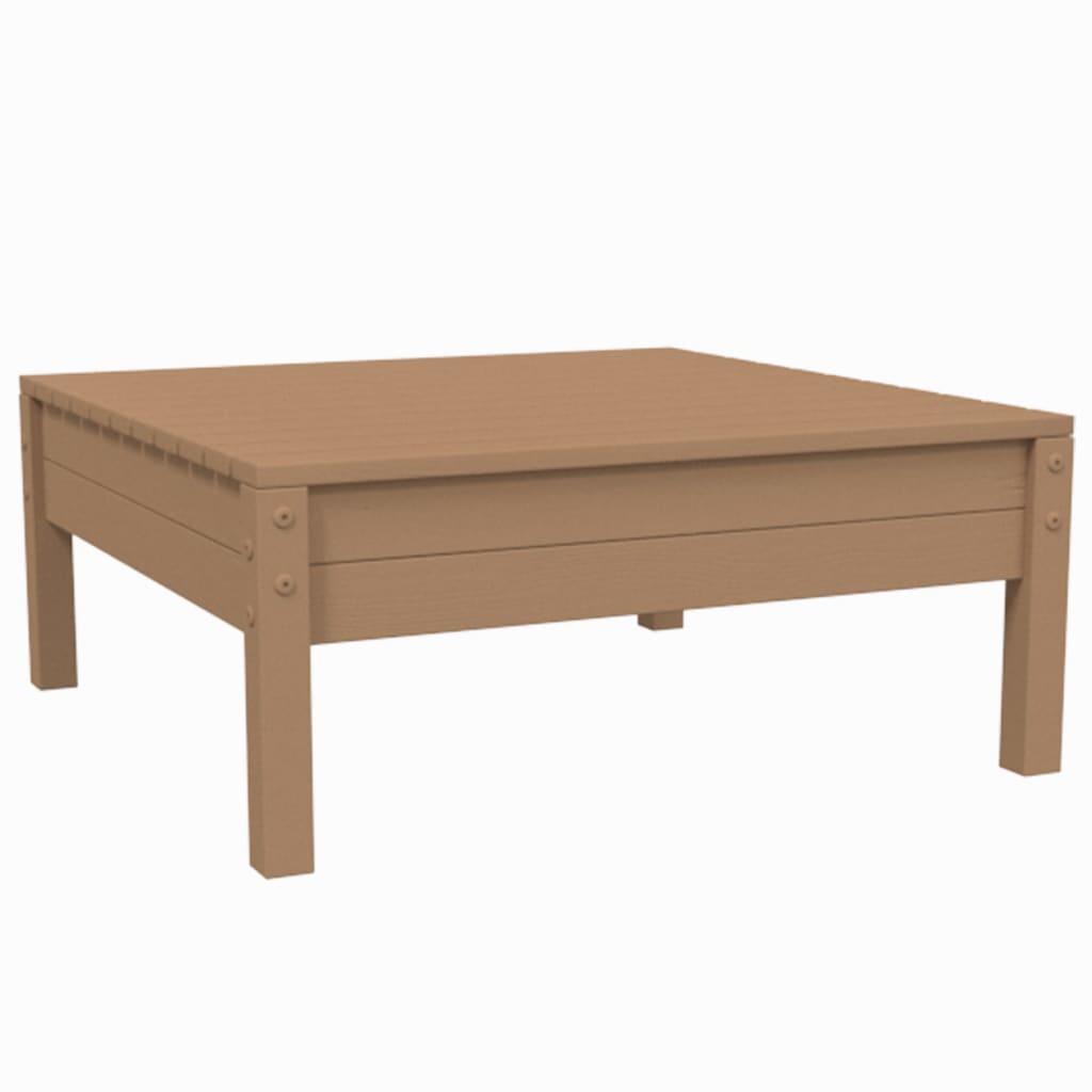 3-tlg. Garten-Lounge-Set mit Creme Kissen Massivholz Kiefer