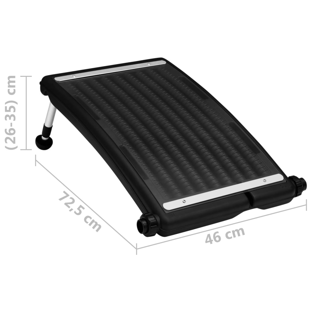 Gebogene Solar-Heizpaneele für Pool 2 Stk. 72,5x46 cm