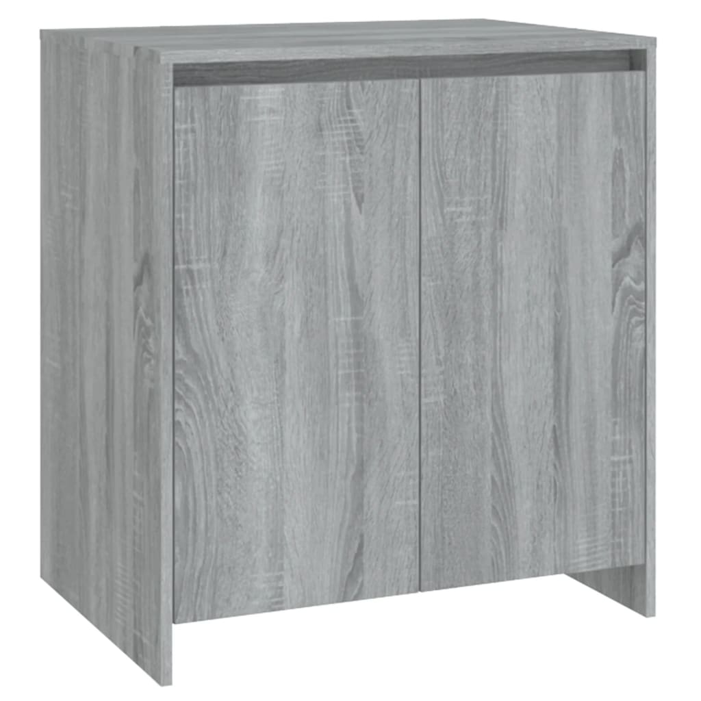 2-tlg. Sideboard Grau Sonoma Holzwerkstoff