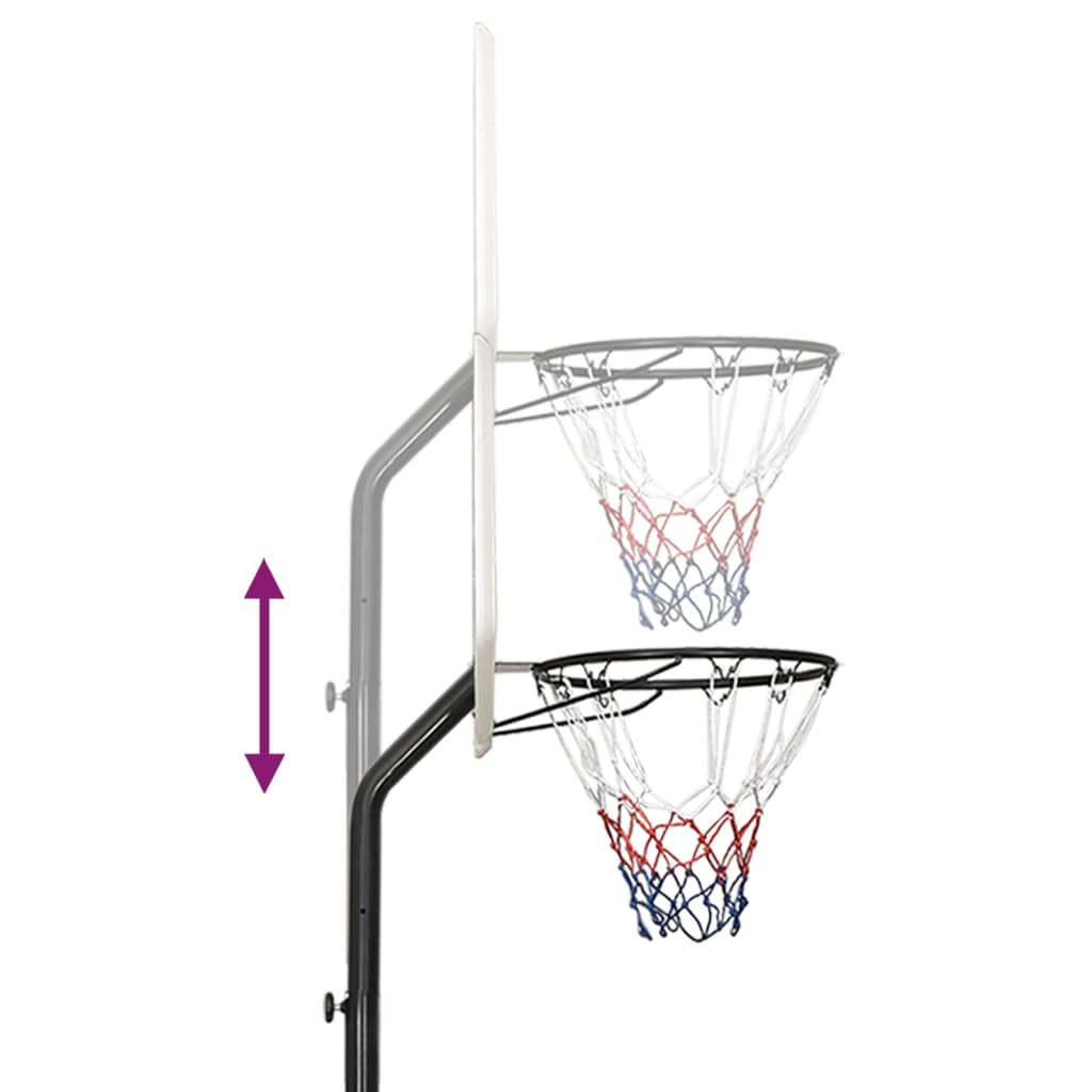 Basketballständer Weiß 282-352 cm Polyethylen