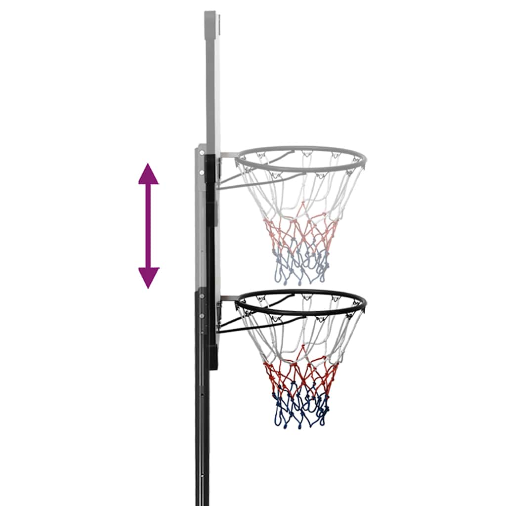 Basketballständer Transparent 235-305 cm Polycarbonat