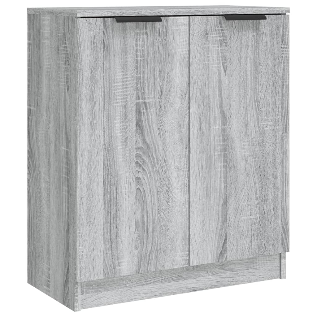 3-tlg. Sideboards Grau Sonoma Holzwerkstoff