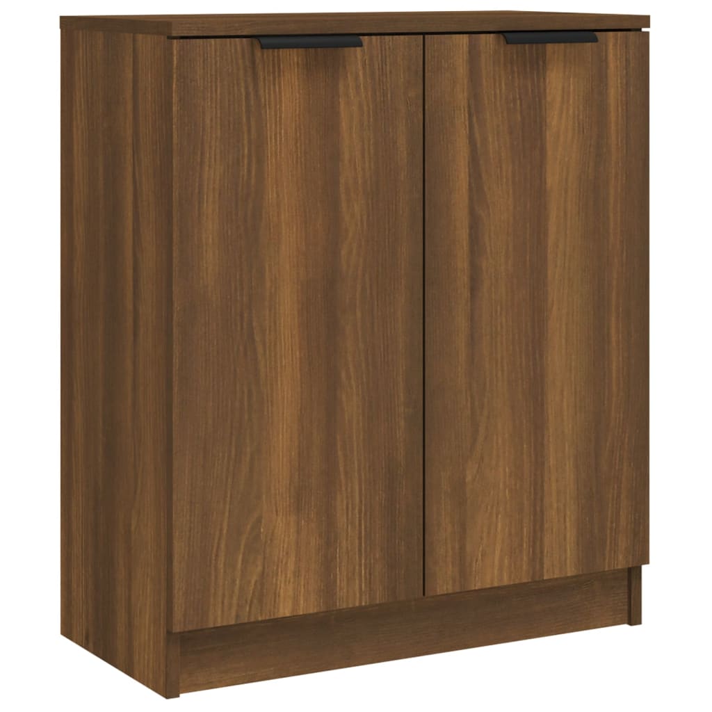 3-tlg. Sideboards Braun Eichen-Optik Holzwerkstoff