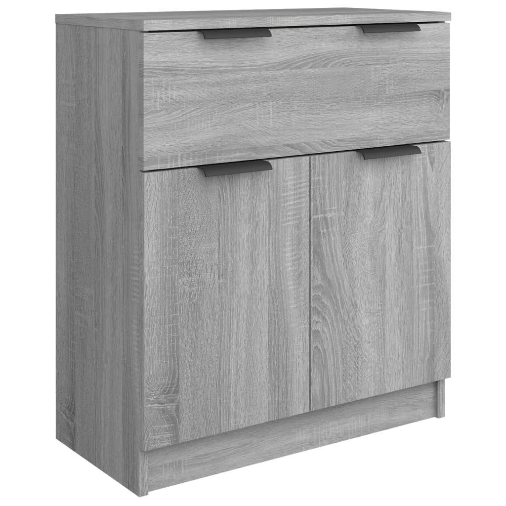 3-tlg. Sideboards Grau Sonoma Holzwerkstoff