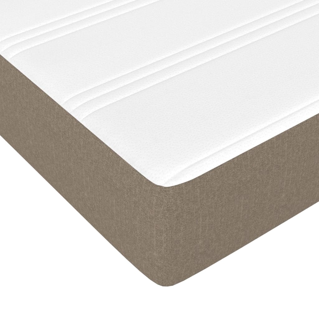 Taschenfederkernmatratze Taupe 100x200x20 cm Stoff