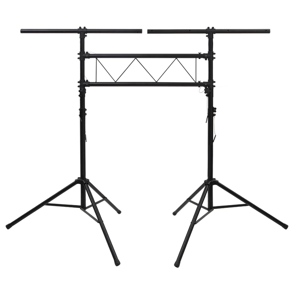 Leuchtenstativ Schwarz 238x115x(180-300) cm Stahl