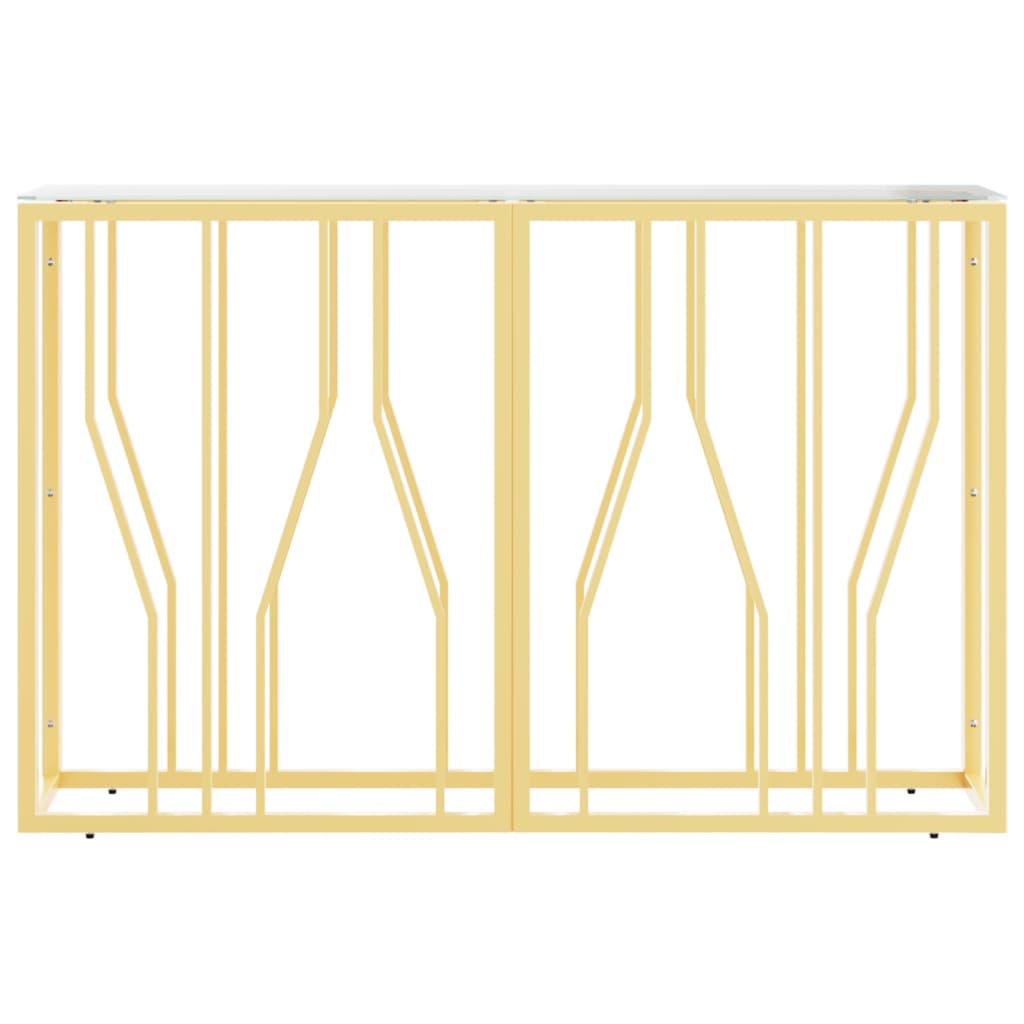 Konsolentisch 110x30x70 cm Edelstahl und Glas