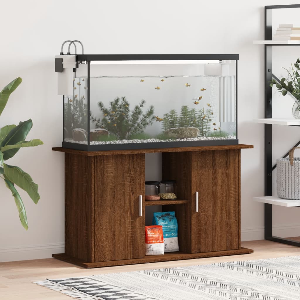 Aquariumständer Braun Eichen-Optik 101x41x58 cm Holzwerkstoff