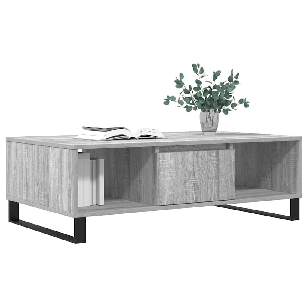 Couchtisch Grau Sonoma 104x60x35 cm Holzwerkstoff