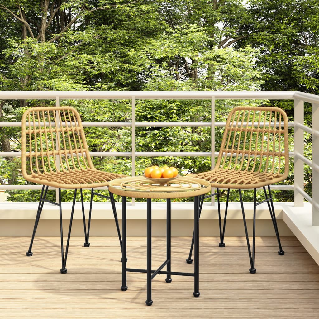 Gartenstühle 2 Stk. 48x62x84 cm PE-Rattan