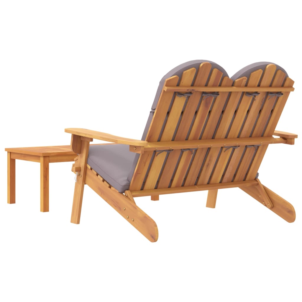 2-tlg. Garten-Lounge-Set Adirondack Massivholz Akazie