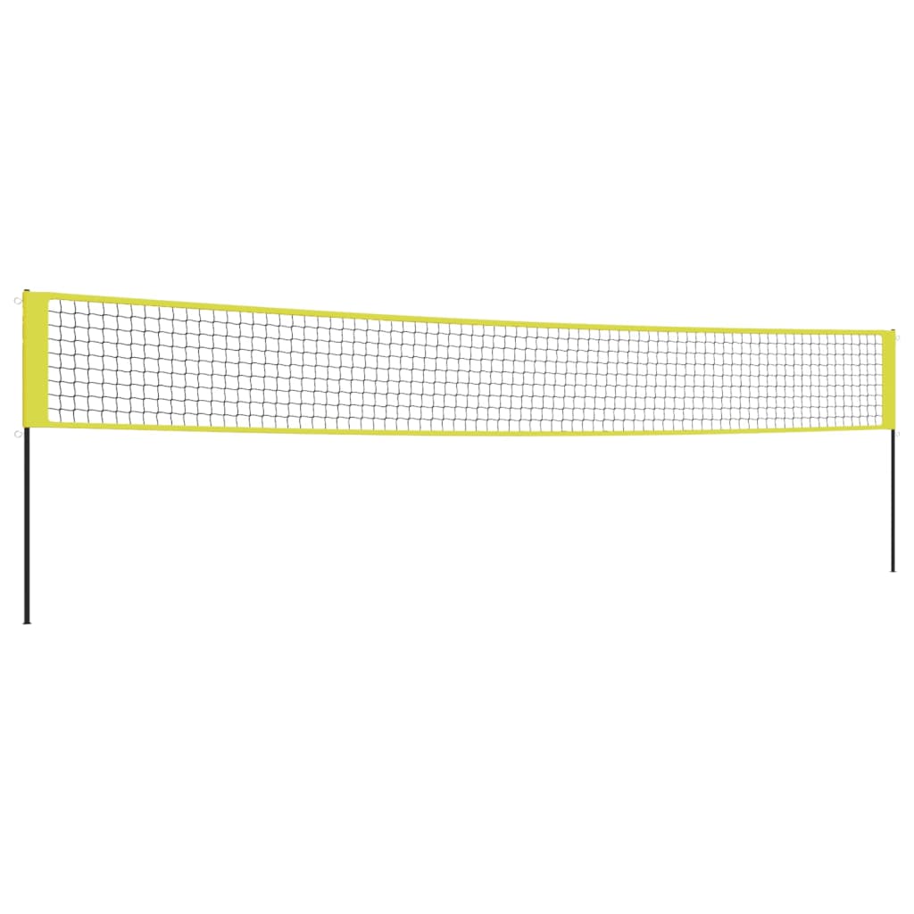 Volleyballnetz Gelb und Schwarz 823x244 cm PE-Gewebe