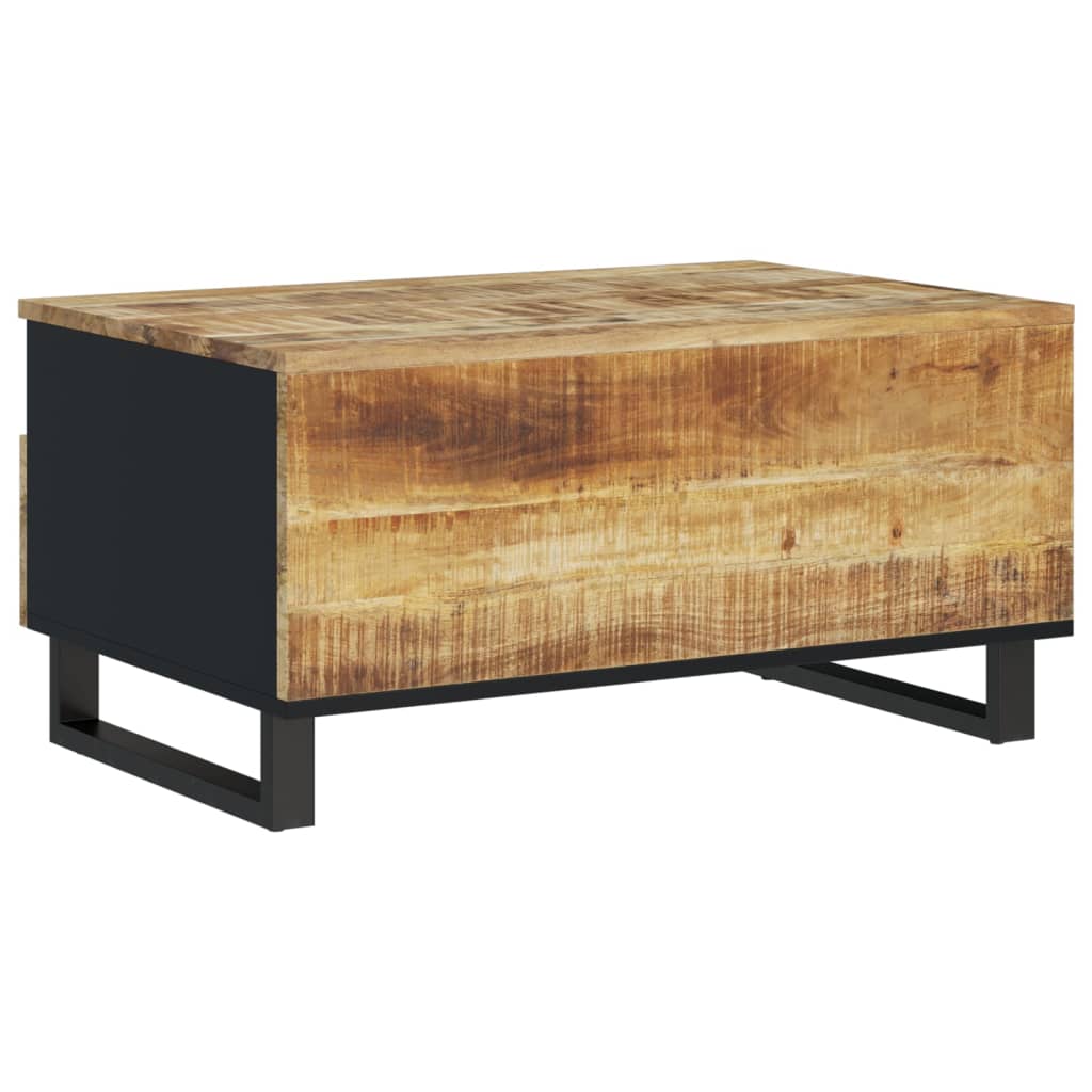 Couchtisch 80x54x40 cm Massivholz Mango & Holzwerkstoff