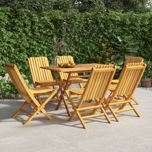 Gartenstühle 6 Stk. Klappbar 47x47x89 cm Massivholz Teak