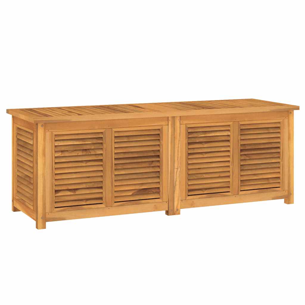 Gartenbox mit Beutel 150x50x55 cm Massivholz Teak