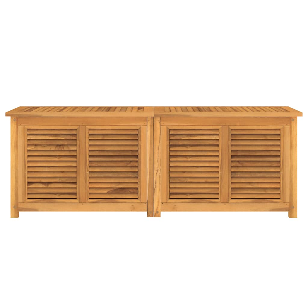 Gartenbox mit Beutel 150x50x55 cm Massivholz Teak