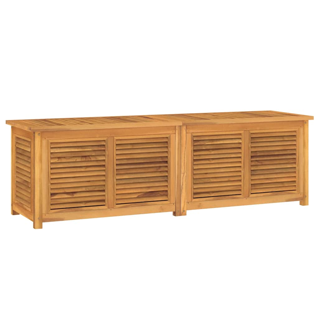 Gartenbox mit Beutel 175x50x55 cm Massivholz Teak