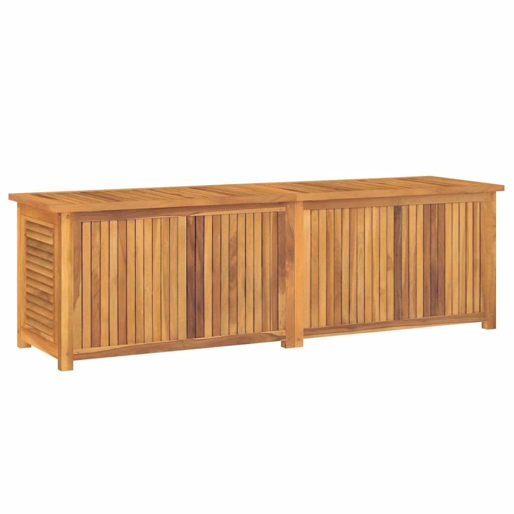 Gartenbox mit Beutel 175x50x55 cm Massivholz Teak