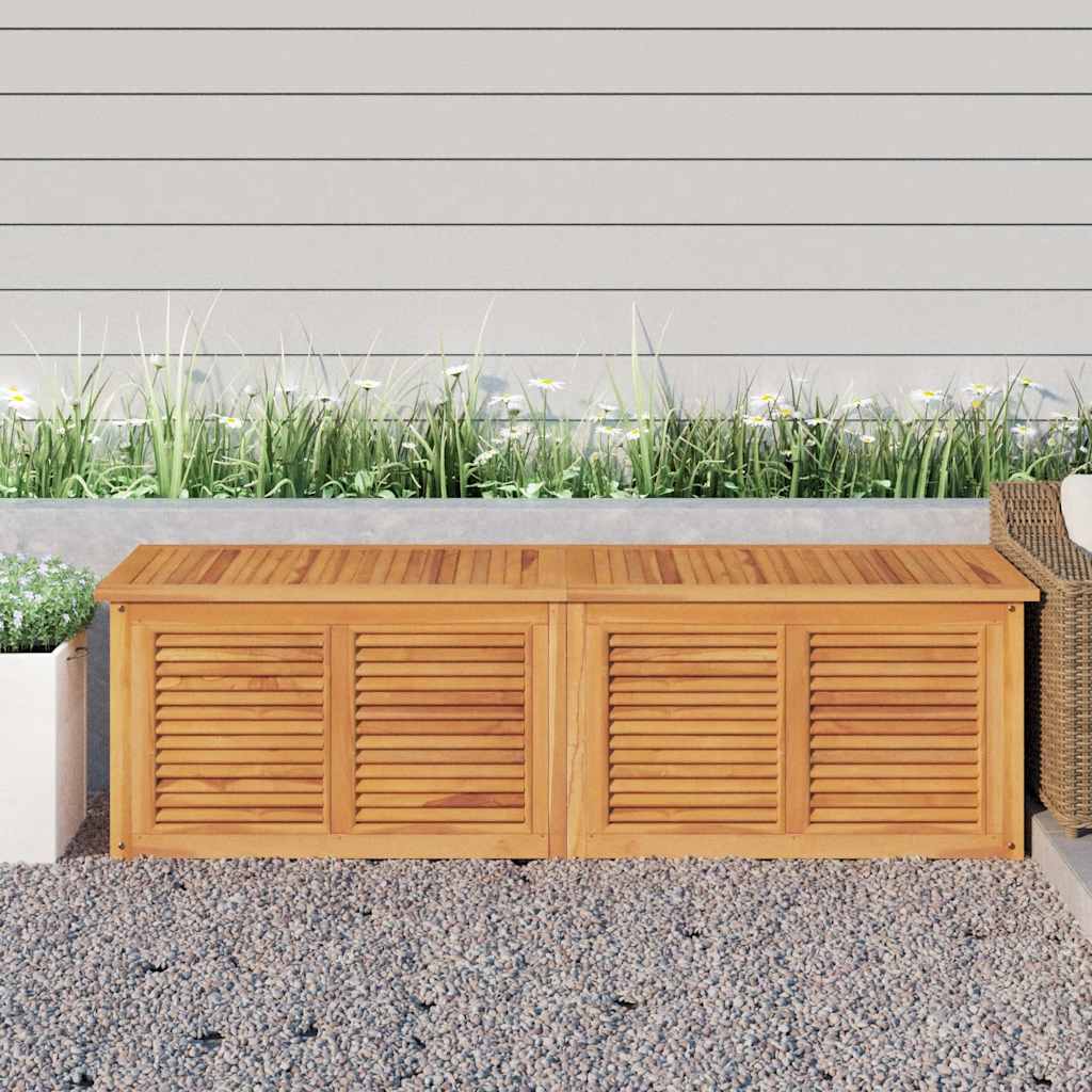 Gartenbox mit Beutel 175x50x55 cm Massivholz Teak