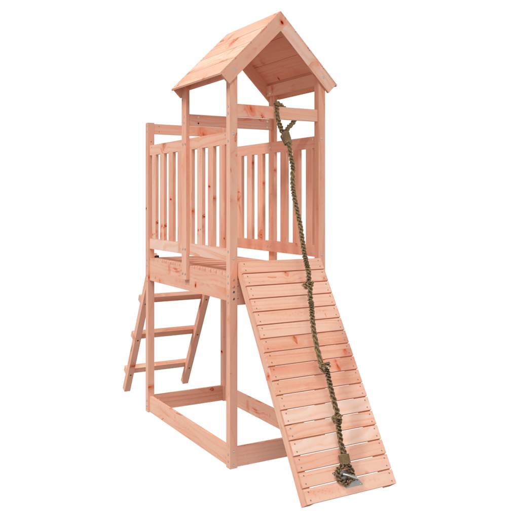 Spielturm mit Kletterwand Massivholz Douglasie