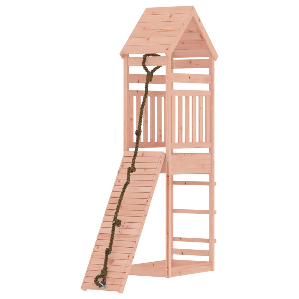 Spielturm mit Kletterwand Massivholz Douglasie