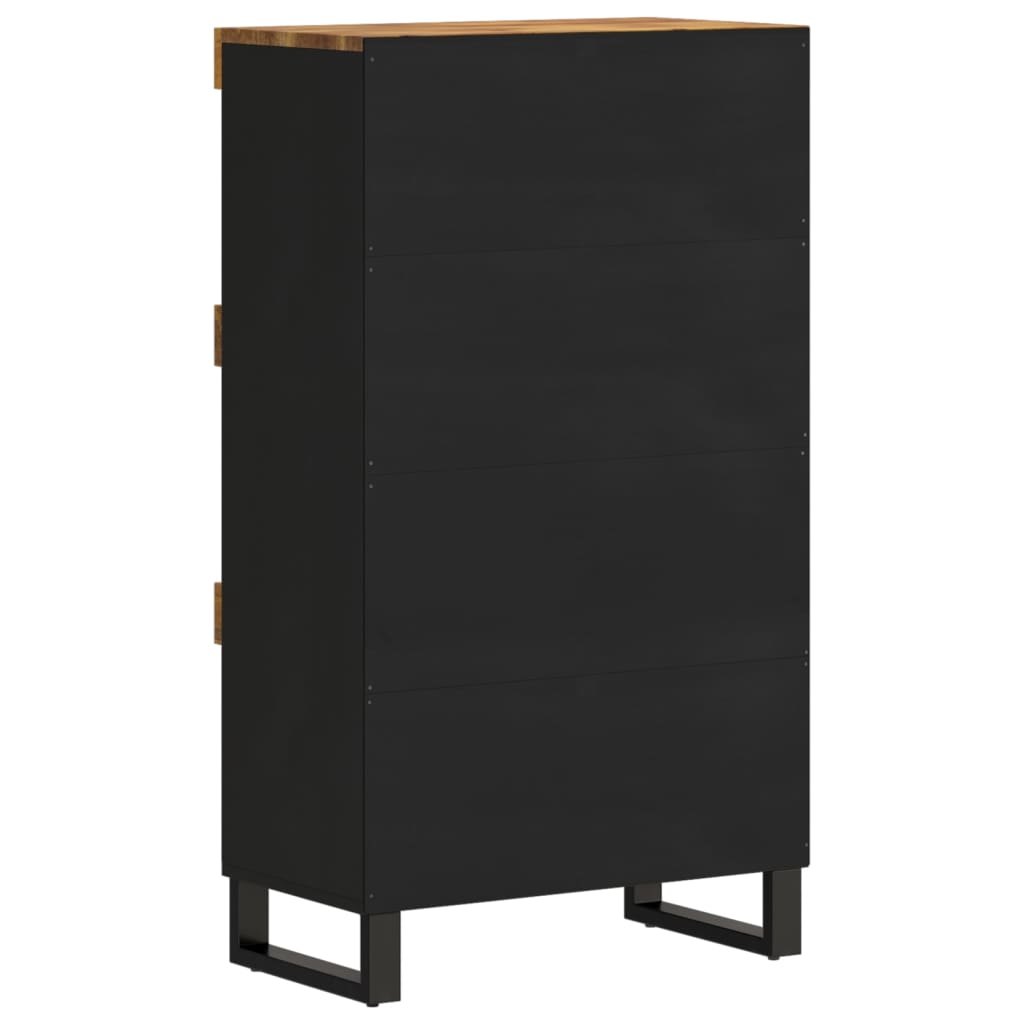 Beistellschrank 60x33x107 cm Massivholz Mango