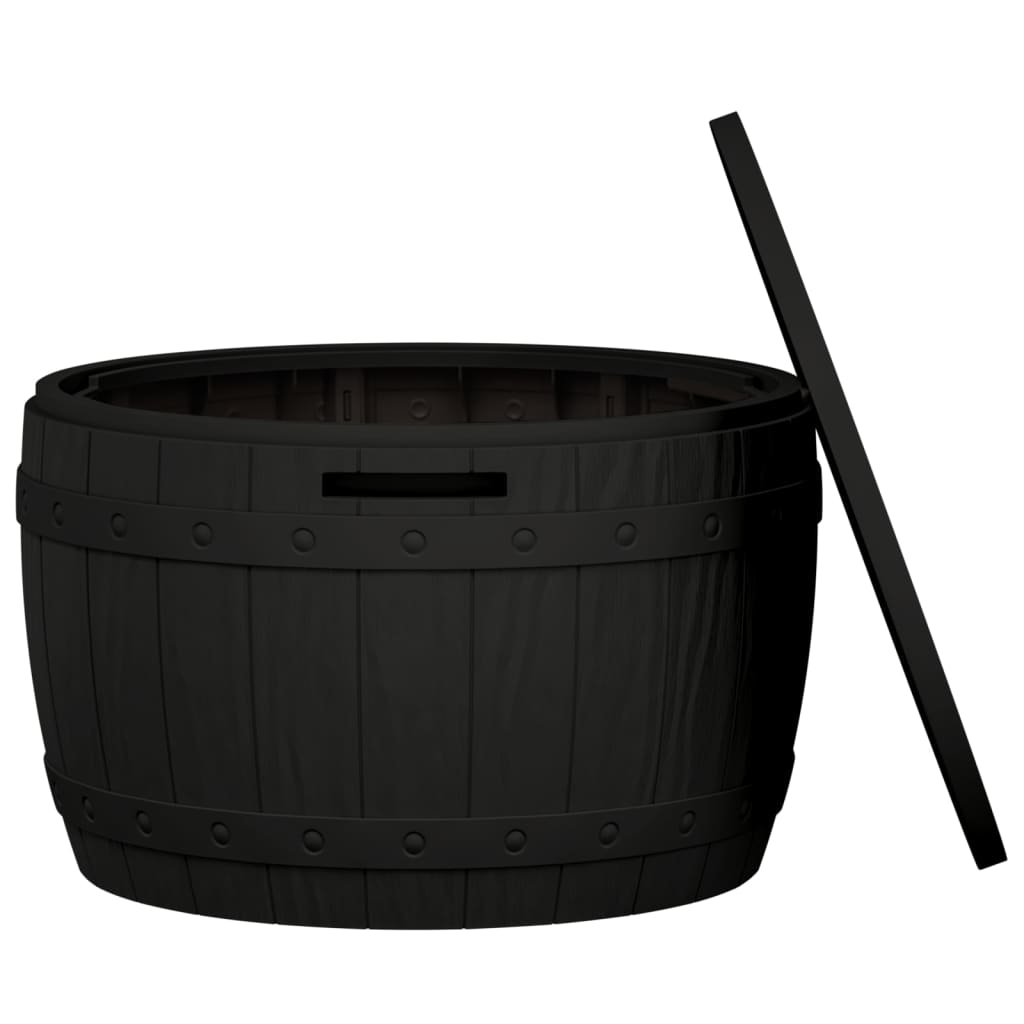 3-in-1 Gartenbox Schwarz Polypropylen