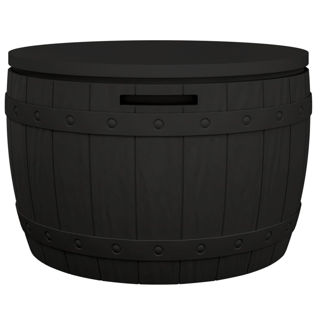 3-in-1 Gartenbox Schwarz Polypropylen