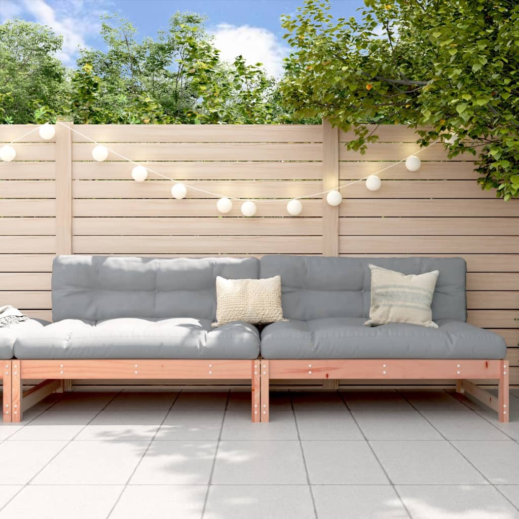 Garten-Mittelsofas 2 Stk. 120x80 cm Massivholz Douglasie