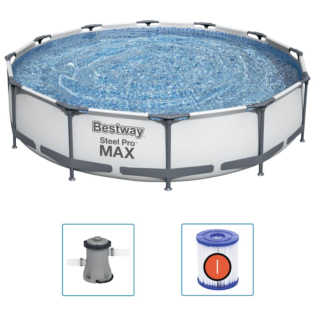 Steel Pro MAX Swimmingpool-Set 366x76 cm