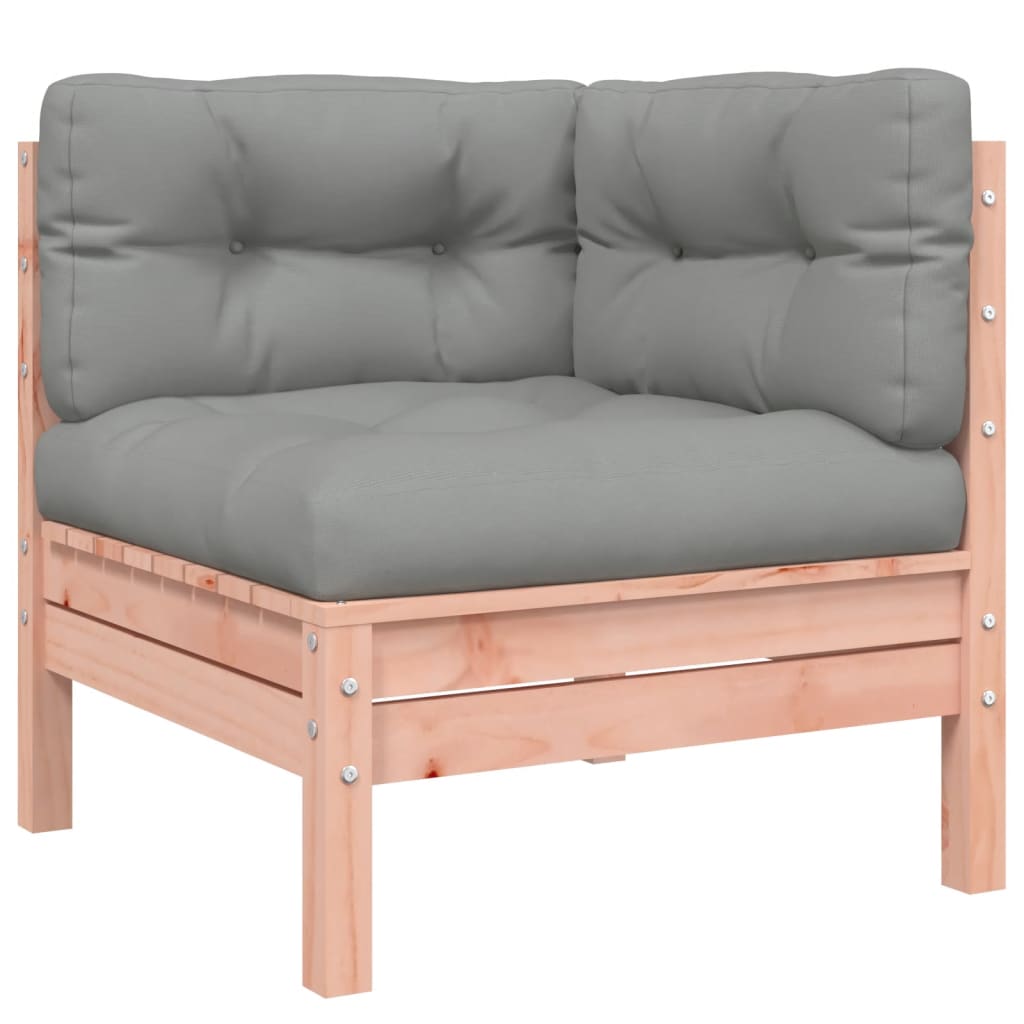 Garten-Ecksofa mit Kissen 2 Stk. Massivholz Douglasie