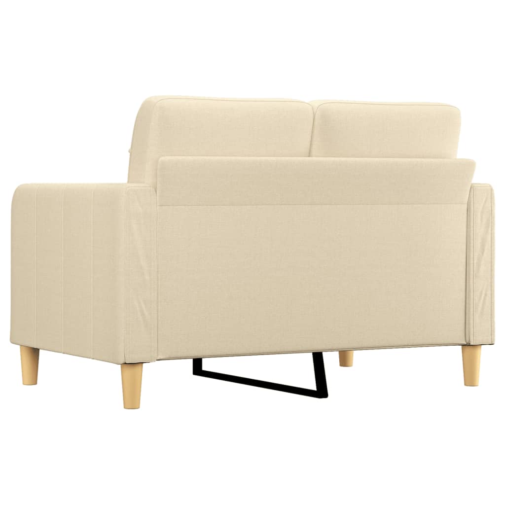 2-Sitzer-Sofa Creme 120 cm Stoff