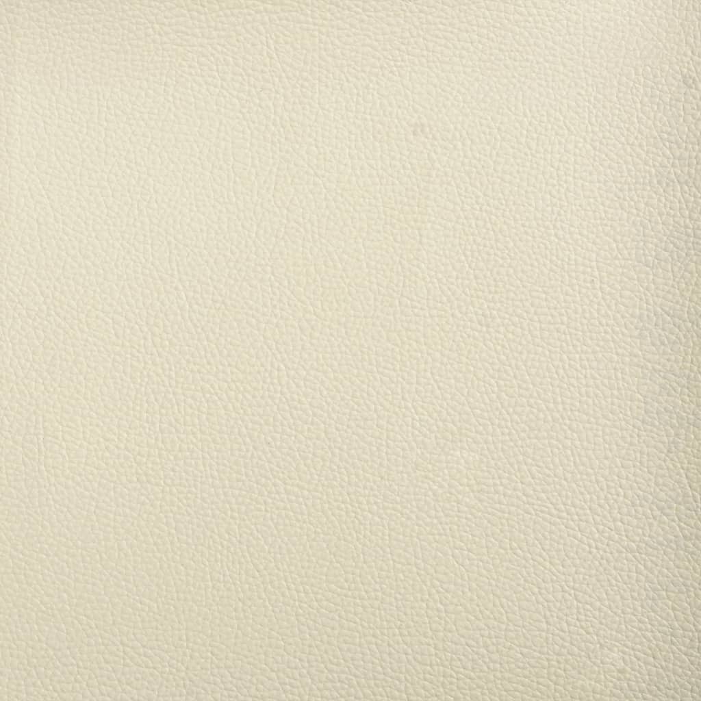 2-Sitzer-Sofa Creme 120 cm Kunstleder