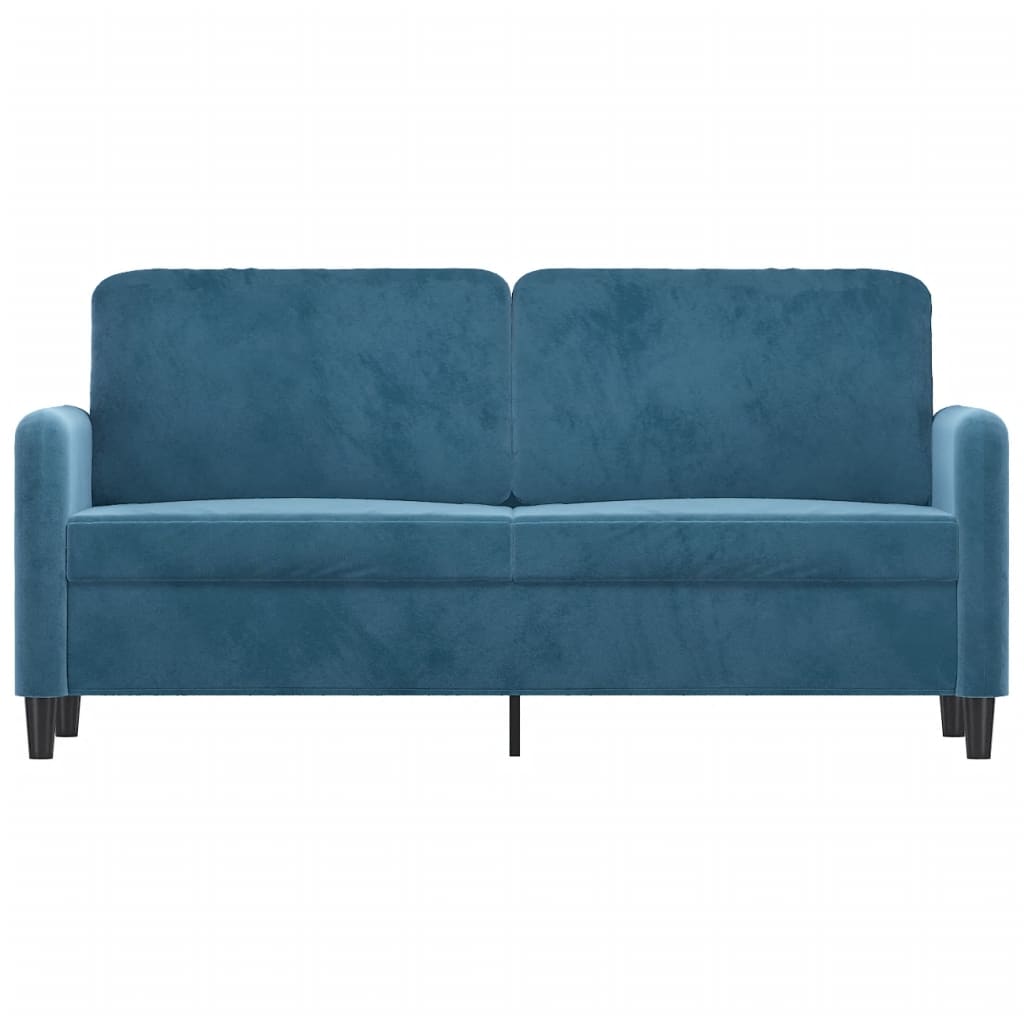 2-Sitzer-Sofa Blau 140 cm Samt