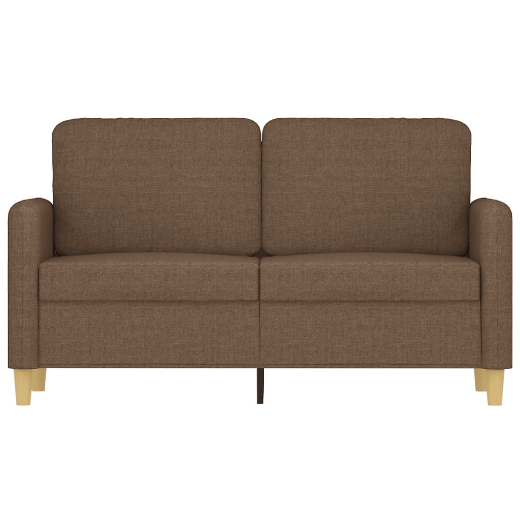 2-Sitzer-Sofa Braun 120 cm Stoff