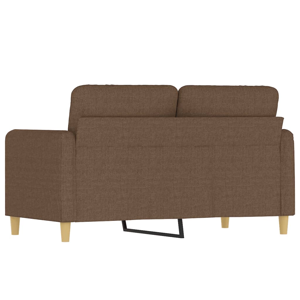 2-Sitzer-Sofa Braun 120 cm Stoff