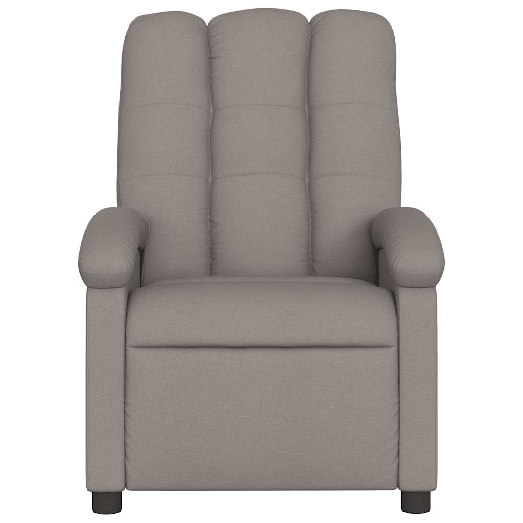 Massagesessel Taupe Stoff