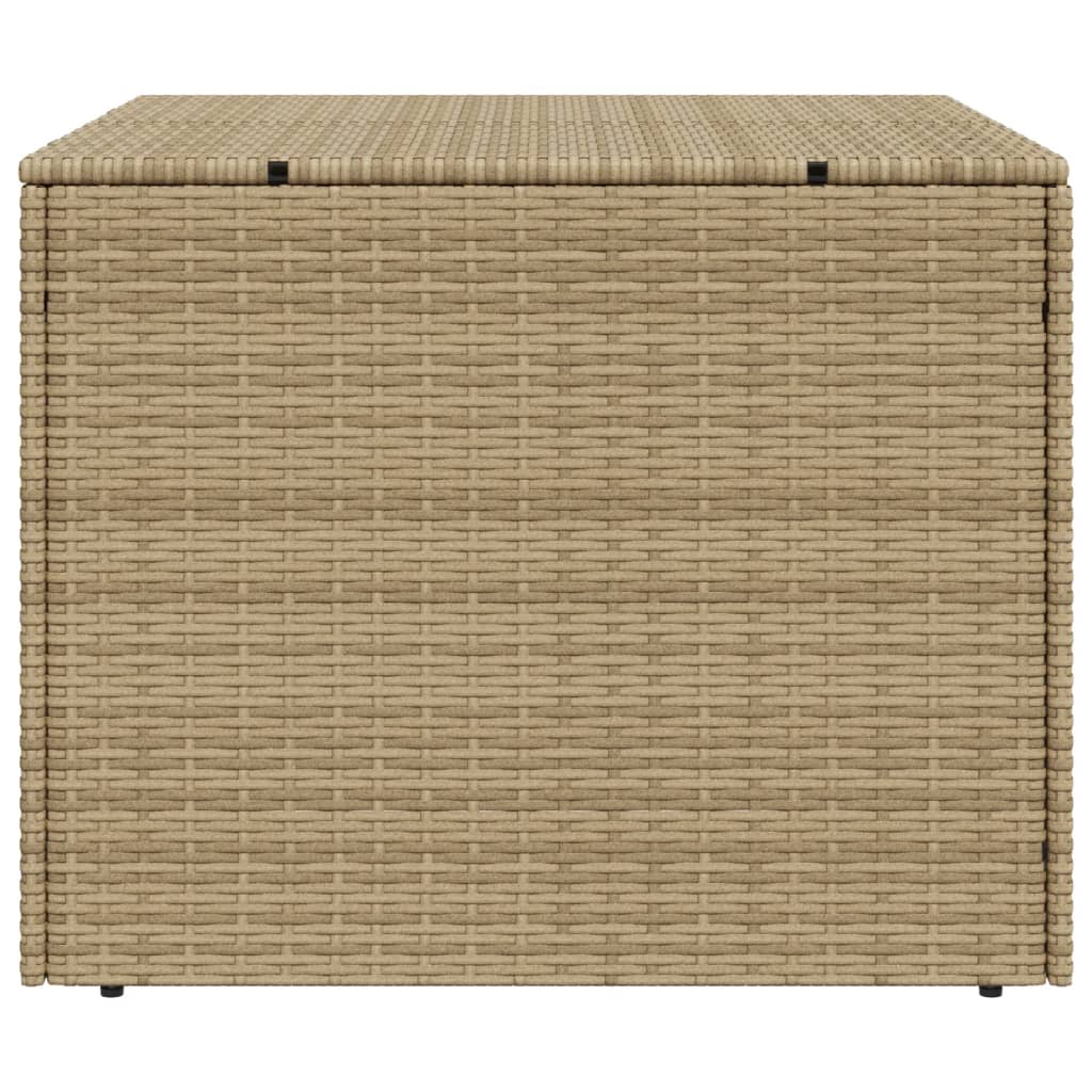 Gartentruhe Beige 291L Poly Rattan