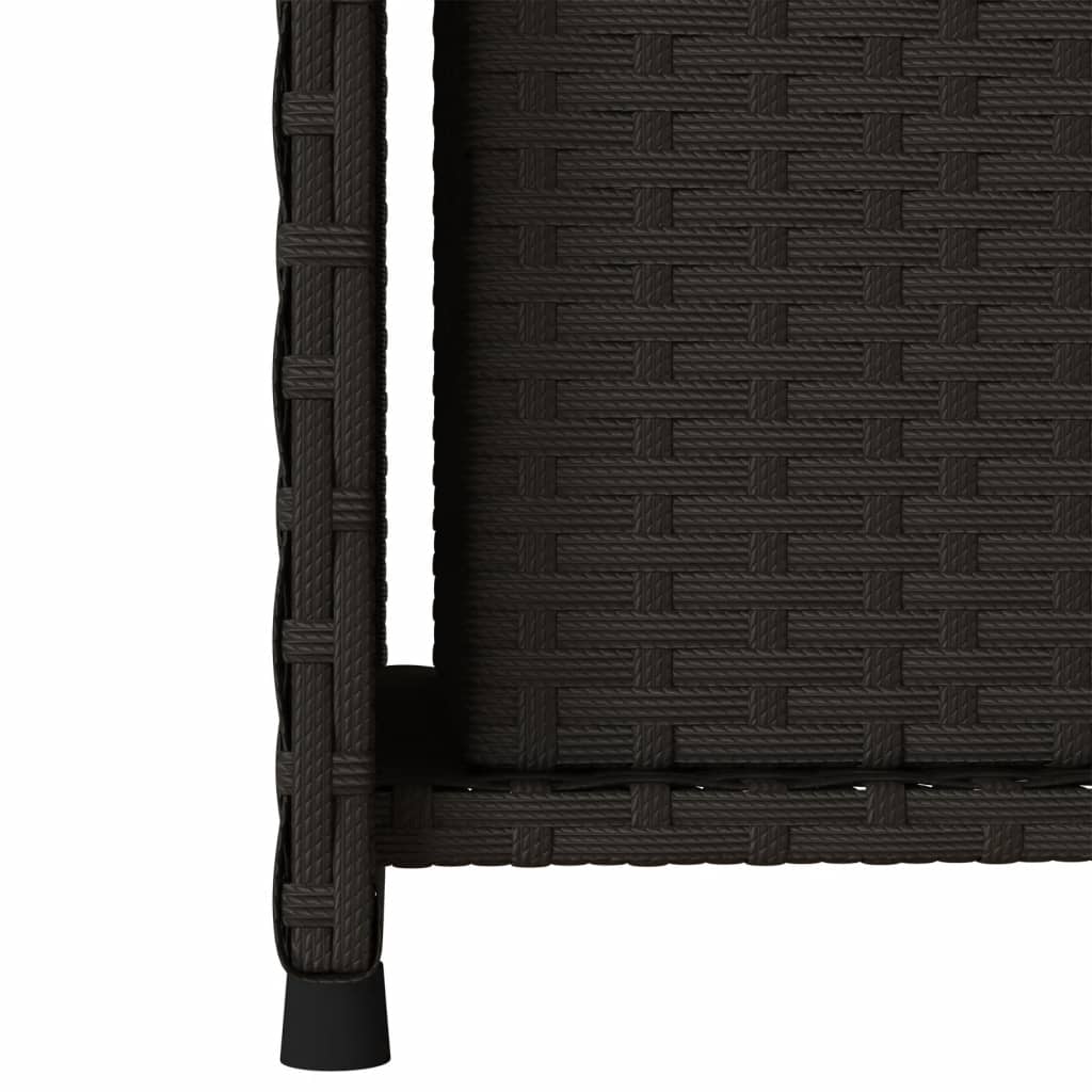 Gartenschrank Schwarz 50x55x115 cm Poly Rattan