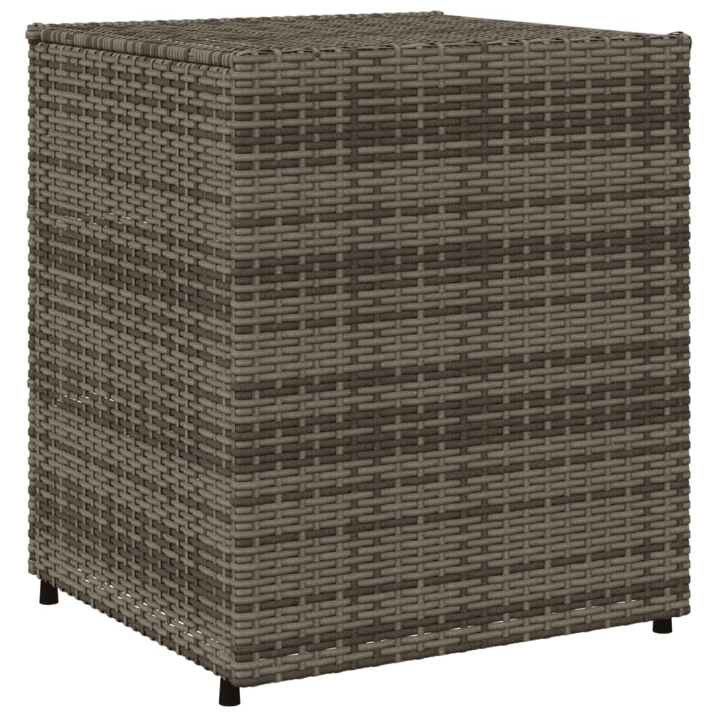 Gartenschrank Grau 55x59x69 cm Poly Rattan