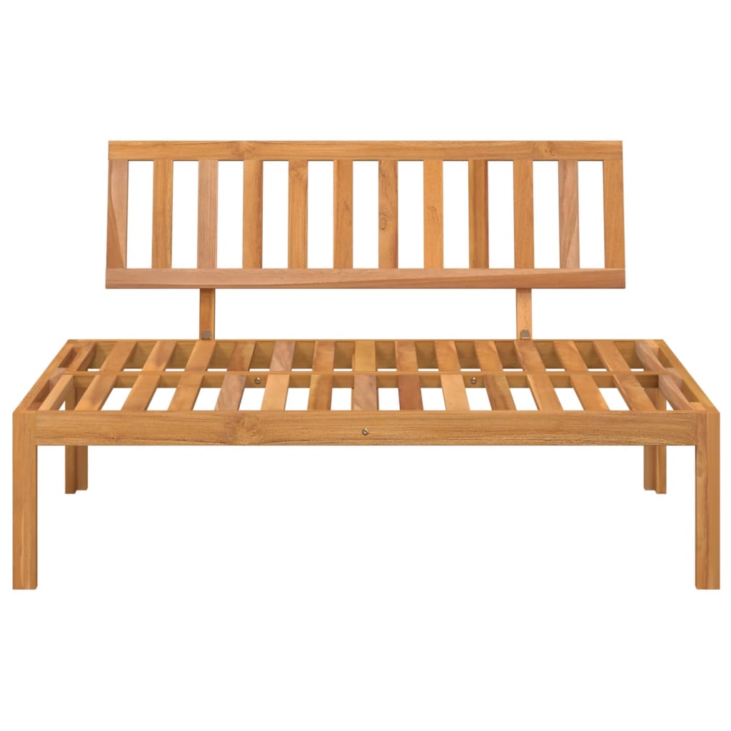 Garten-Mittelsofa aus Paletten Massivholz Akazie