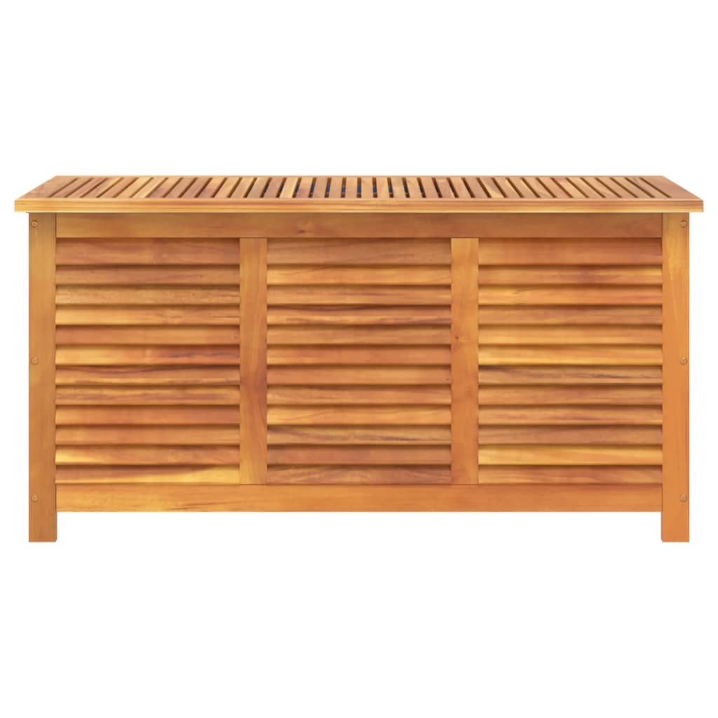 Gartenbox mit Lüftungsschlitzen 113x50x56 cm Massivholz Akazie