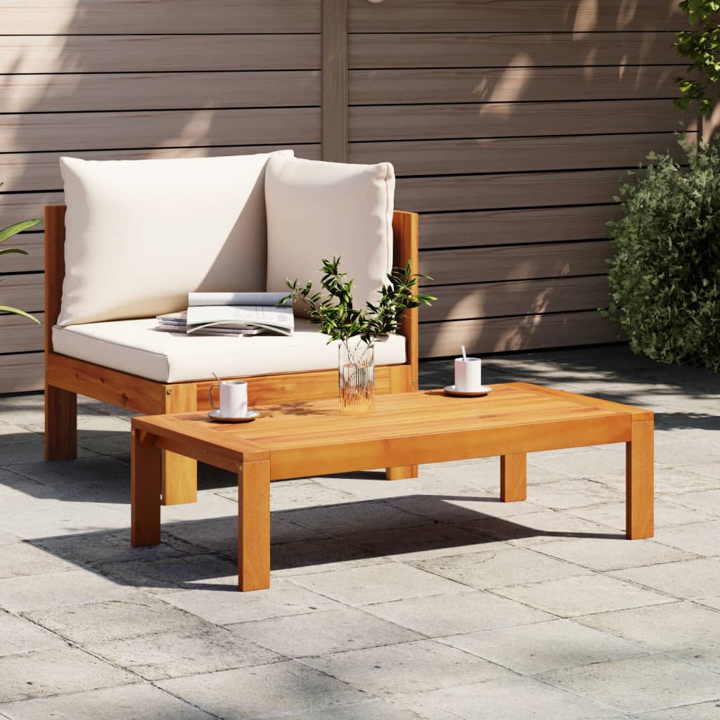 2-tlg. Garten-Sofa-Set mit Kissen Massivholz Akazie