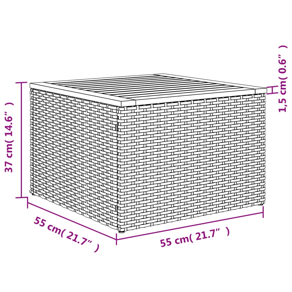 11-tlg. Garten-Sofagarnitur mit Kissen Grau Poly Rattan