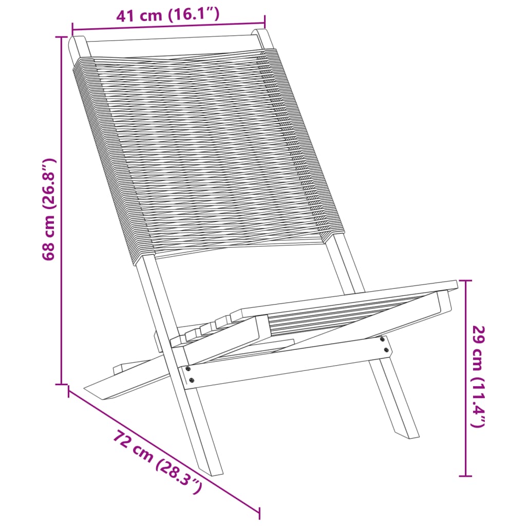 Gartenstühle 4 Stk. Klappbar Beige Massivholz Akazie