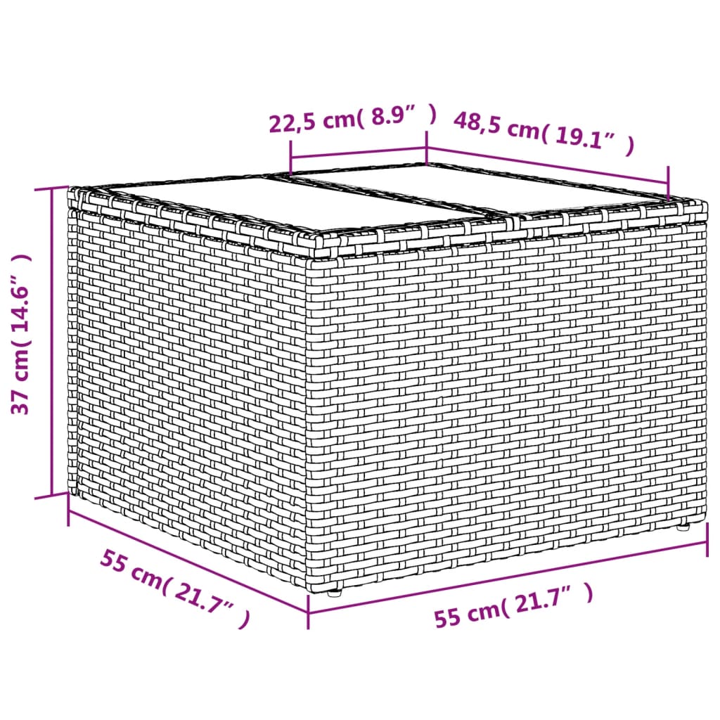 6-tlg. Garten-Sofagarnitur mit Kissen Schwarz Poly Rattan