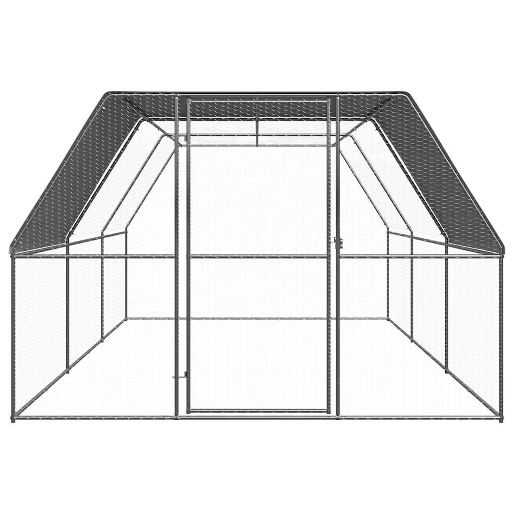 Hühnerkäfig 3x6x2 m Verzinkter Stahl