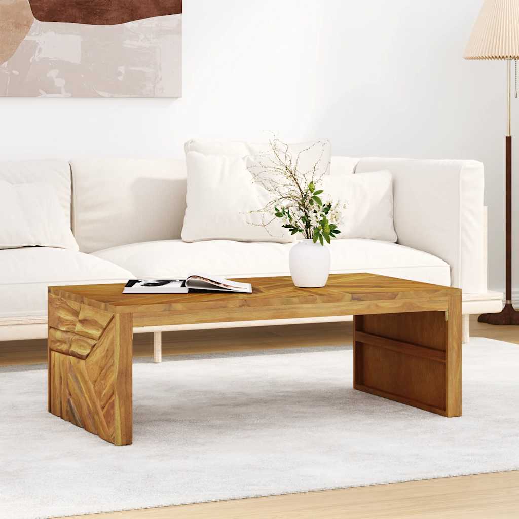 Couchtisch 110x60x38 cm Massivholz Teak