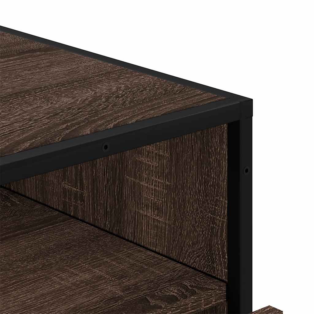 Schubladenschrank Braun Eichen-Optik 70x41x70 cm Holzwerkstoff