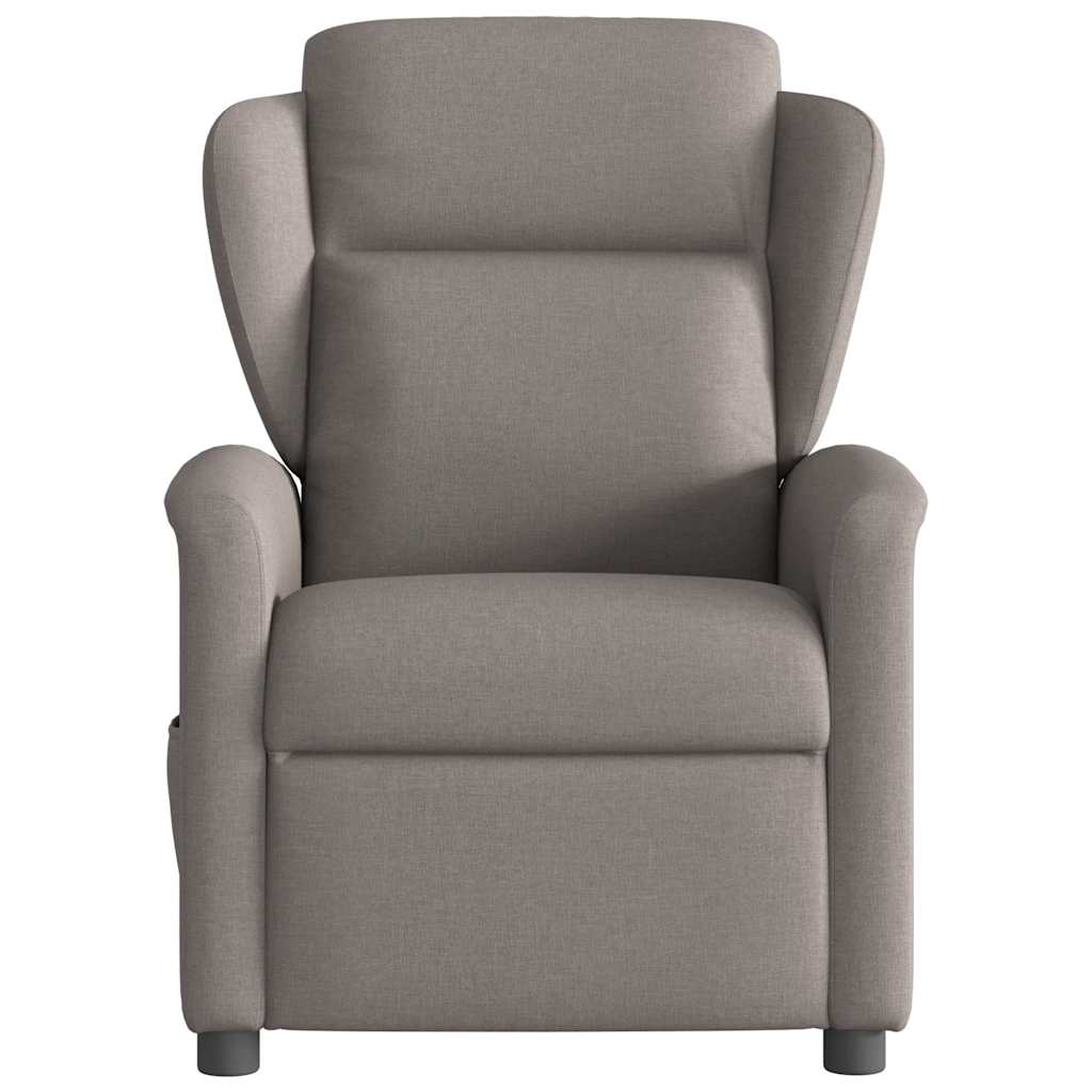 Massagesessel Taupe Stoff